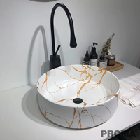 Matte Marble Vanity Vessel Sink Counter Top