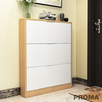 Detachable Space 3 Layer Wooden Modern Shoe Cabinet