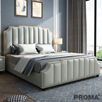 Frame Modern Simple Style MicroFiber Leather Bed