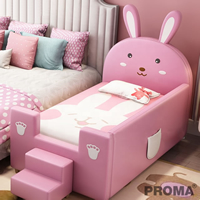 Modern Kids Bedroom Set Pink Toddler Twin Bed