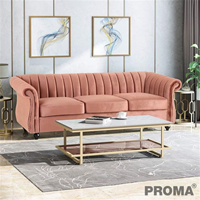 Luxurious Sofa Proma Velvet Fabric