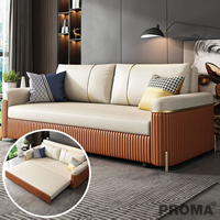 Sofa Bed Three-person Italian Stlye Foldable Bed