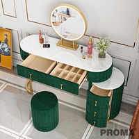 Dressing Table Girl Makeup Table With Led Light Mirror