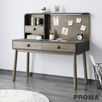 Children Design Intelligent Lamp Desk with Double Drawers