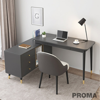 Computer Desk with Cabinet L Design