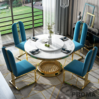 Luxurious Granite Dining Table Set