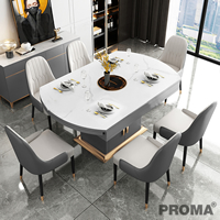Dining Tables And 6 Chairs Sets Stainless Steel