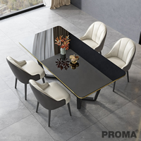Table Dining Room Tempered Glass Square