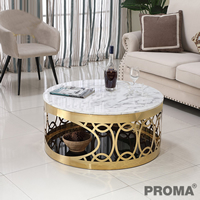 Luxury Marble Round Sofa Table