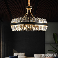 Ҥʵ LED ç ǹشѹ Round Crystal LED Pendant Lamp Modern Hanging Lighting Proma-LT21
