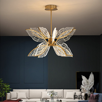 Lamp Nordic Design Acrylic Butterfly Luminaire LED Dimmable Light