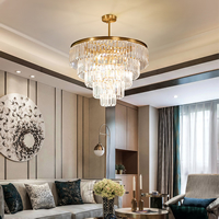 Luxury Crystal Chandelier Hotel Lobby Villa High Ceiling