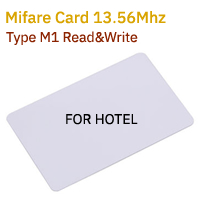 บัตรคีย์การ์ดโรงแรม Hotel Cards RFID Mifare 13.56 MHz M1-T1356