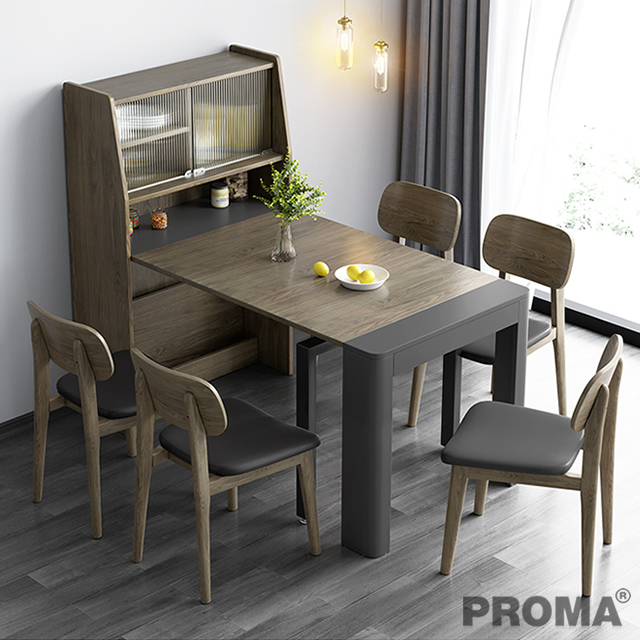 FURNITURE FOLDING TELESCOPIC DINING TABLE