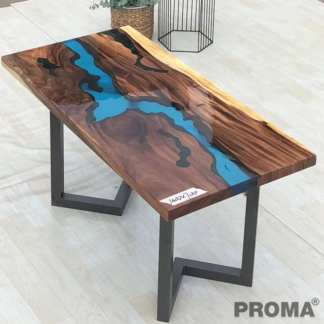 Wood River Design Restaurant Table Resin Epoxy