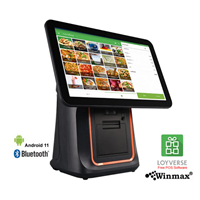 Point of Sale Touch Screen 15.6 inch With Customer Display and Thermal Printer 80 mm.