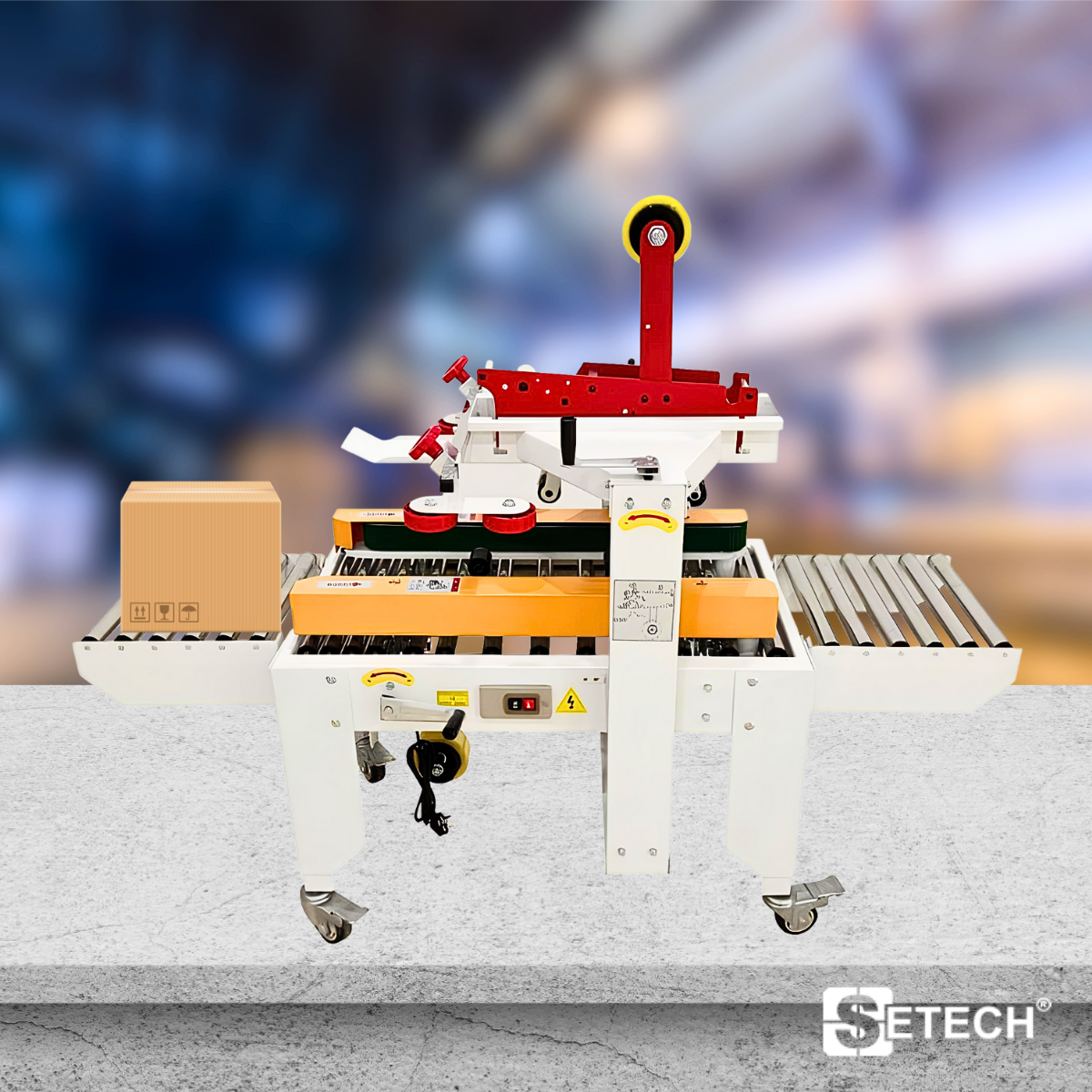 เครื่องปิดเทปกล่อง Semi Auto SETECH รุ่น CTS-01