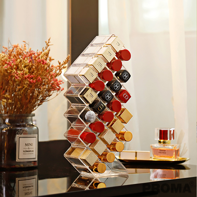  Lipstick Storage Box Acrylic Stand 28 pcs