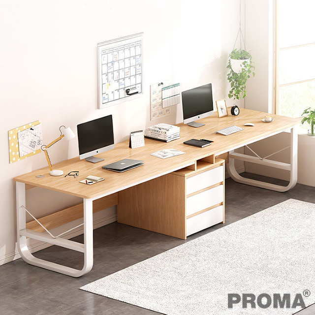 Double Desktop Computer Long Strip Office