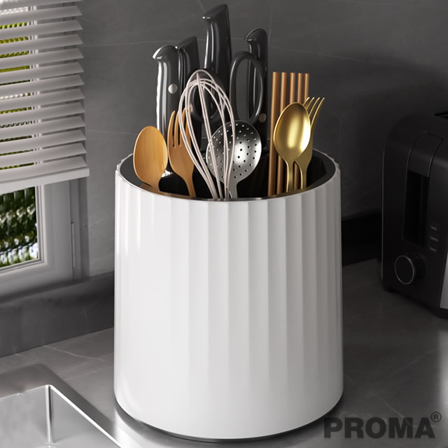 Kitchen Rotary Knife Rack Storage Shelf Box