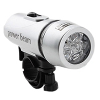 ไฟรถจักรยาน ไฟส่องสว่าง Power Beam กันน้ำ สีเทา