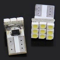 LED Car Auto Wedge Signals Light Lamp Bulb White