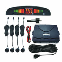 Car Reversing Parking Sensors LED Display 4 Sensor Vehicle