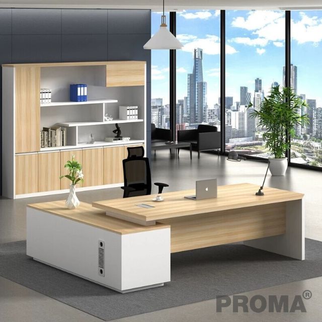 Executive Office Desk Office Table With Side Table And Storage