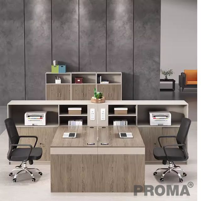 Modern design desk with 2-4 seats for workstation.