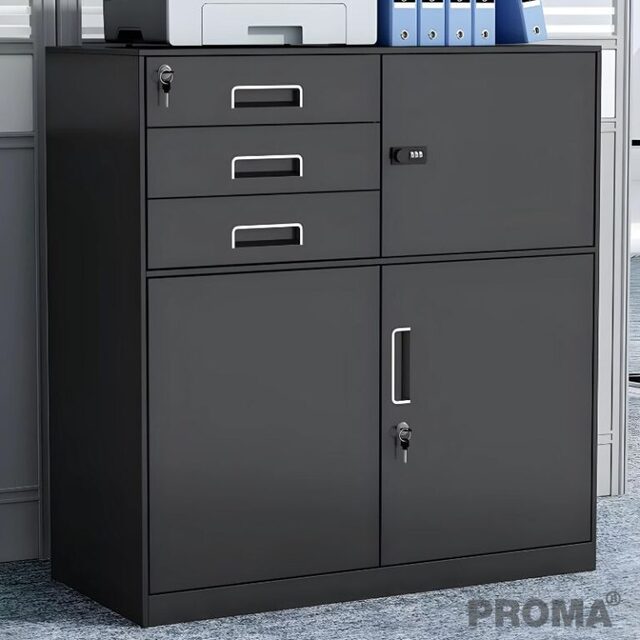 Multi-purpose office filing cabinet, simple design, Strong with steel