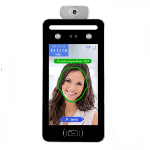 เครื่องสแกนเข้าออกด้วยใบหน้าและบัตร AI อัจฉริยะ พร้อมระบบตรวจวัดอุณหภูมิ WINMAX-AI08