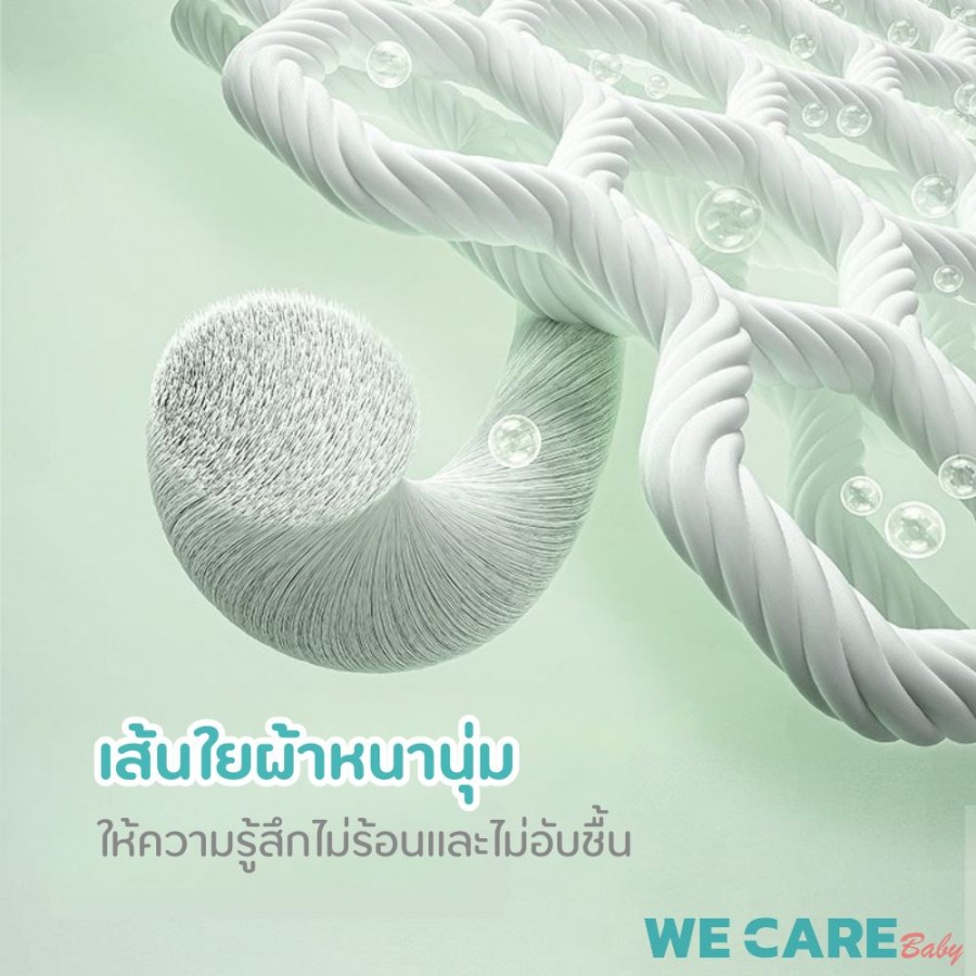 ผ้าห่มเด็กทารกออร์แกนิกจากผ้าฝ้ายแท้ 100% สัมผัสนุ่ม ระบายอากาศดี ลายน่ารัก WE CARE รุ่น CozyCloud