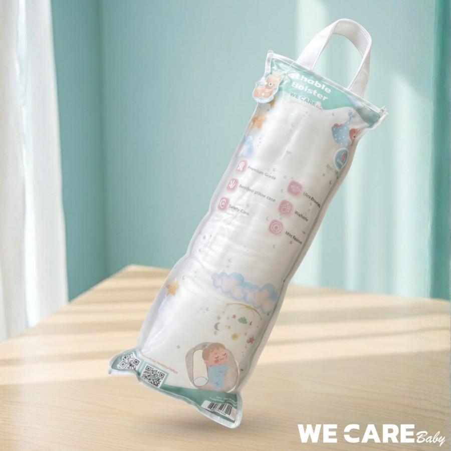 หมอนข้าง พร้อมปลอกใยไผ่สำหรับเด็กแรกเกิด WE CARE รุ่น Bamboo Care