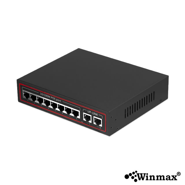พีโออีสวิทซ์ Network POE Switch 8 Port Ethernet 10/100Mbps