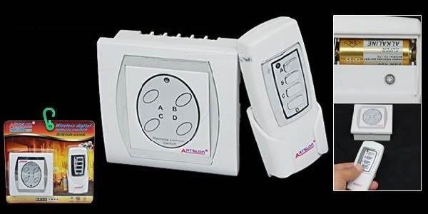 สวิตช์โรโมทไร้สาย 4ทาง Wireless Remote Switch Power